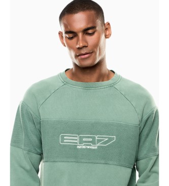 EA7 Mikina z logotipom Serija zelena