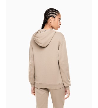 EA7 Beżowa bluza z serii Logo