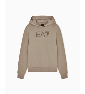 EA7 Beżowa bluza z serii Logo