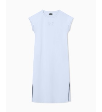 EA7 Logo dress blue