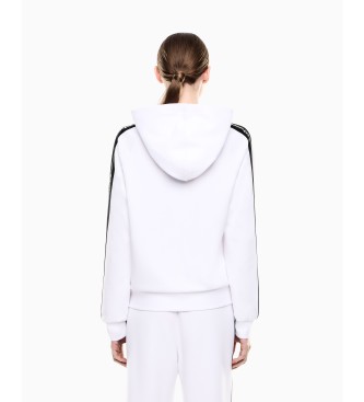 EA7 Hoodie Logo Series vit