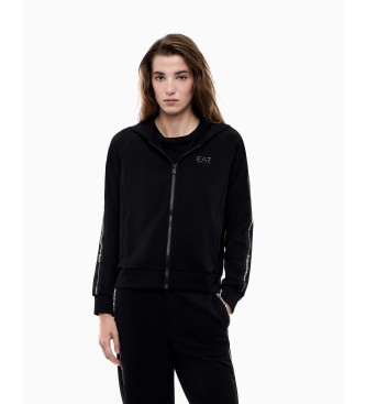 EA7 Hoodie Logo Series svart