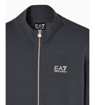 EA7 Pulover z logotipom siv