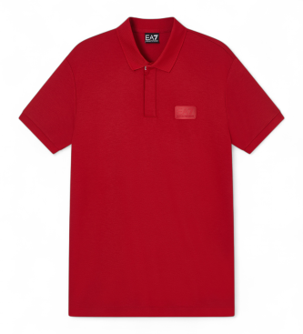 EA7 Polo Lux Identity rood