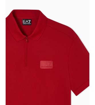 EA7 Polo Lux Identity rood
