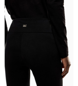 EA7 Raztegljive bombažne gamaše Core Lady črne