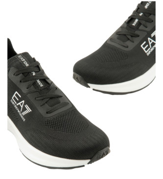 EA7 Czarne sneakersy Maverick Knit