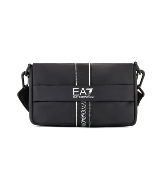 EA7 Mini torbica z logotipom Tape črna