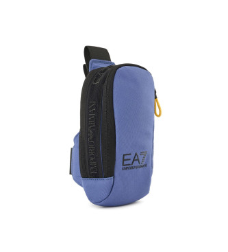 EA7 Majhen okrogel nahrbtnik Logo modra