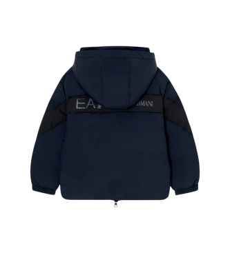 EA7 Vatteret nylonjakke med marinebl htte