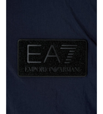 EA7 Vatteret nylonjakke med marinebl htte