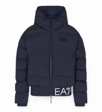 EA7 Mountain M dunjakke med h�tte navy