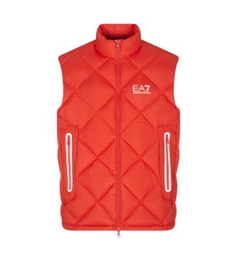 EA7 Chaleco Mountain Quilted rojo