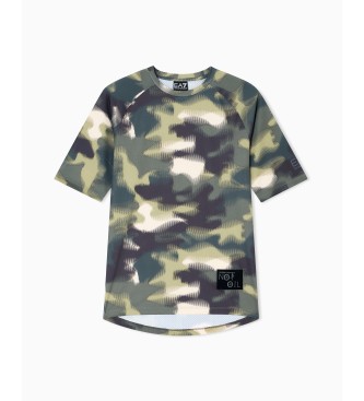 EA7 Mountain Urban Escape T-shirt camouflage green
