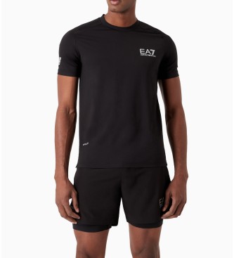 EA7 Tennis Ventus7 Zwart T-Shirt