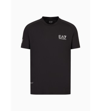 EA7 Tennis Ventus7 Zwart T-Shirt
