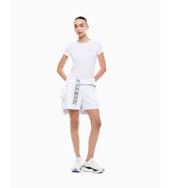 EA7 Calções de tecido técnico Natural VENTUS7 Dynamic Athlete branco