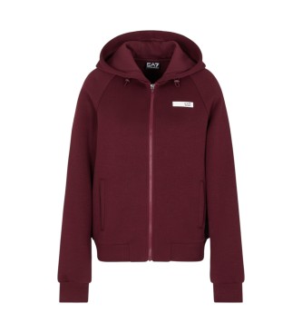 EA7 Natural Ventus7 maroon sweatshirt