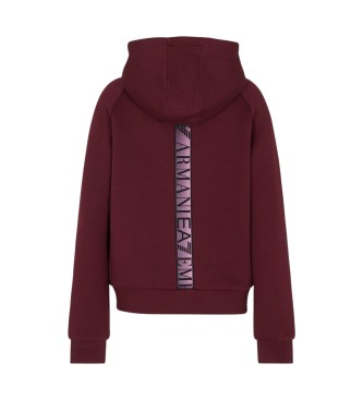 EA7 Natural Ventus7 maroon sweatshirt