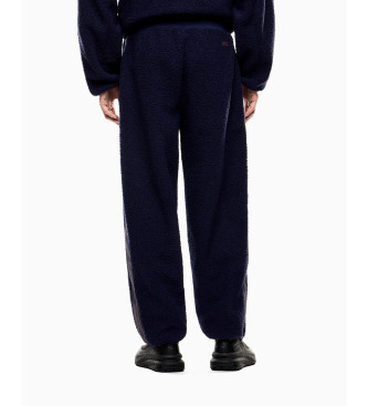 EA7 Pantaln 7.0 de tejido efecto peluche marino