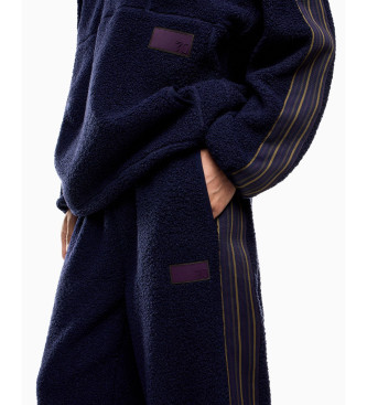 EA7 Pantaln 7.0 de tejido efecto peluche marino