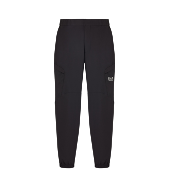 EA7 Dynamic Athlete cargo-bukser i teknisk stof Ventus7 sort