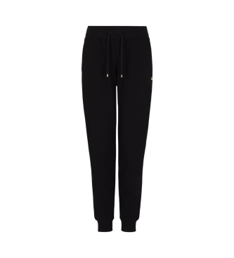 EA7 Pantalon de survtement en coton extensible Core Lady noir