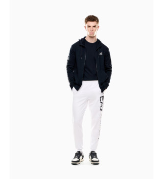 EA7 Tracksuit broek Logo serie wit katoen