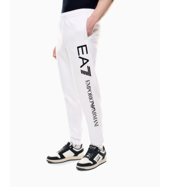 EA7 Tracksuit broek Logo serie wit katoen