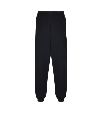 EA7 Tracksuit bottoms Logo Series organic cotton black