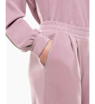 EA7 Interlock trousers Precious pink