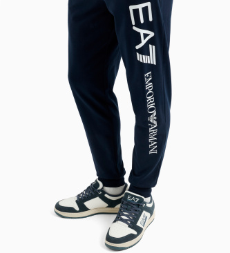 EA7 Logo Series navy trousers