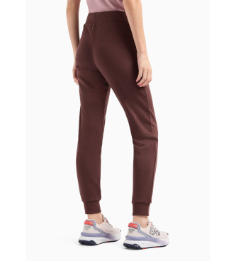 EA7 Logo Series Trousers Brown Blend