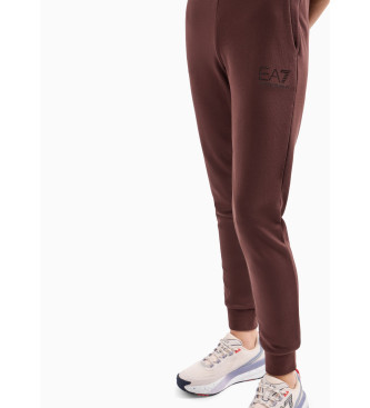 EA7 Logo Series Trousers Brown Blend