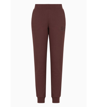 EA7 Pantalon de la srie Logo Mlange brun