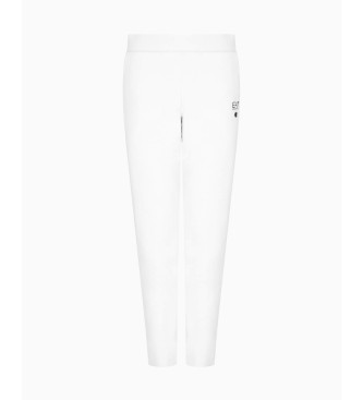 EA7 Spodnie z serii Logo białe