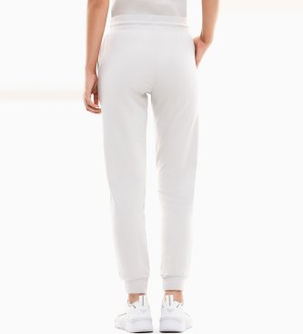 EA7 Core Lady joggingbukser i hvid