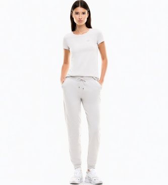 EA7 Core Lady joggingbukser i hvid