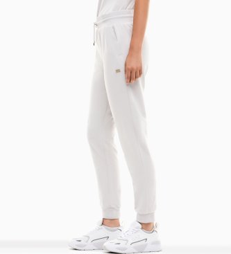EA7 Core Lady joggingbukser i hvid