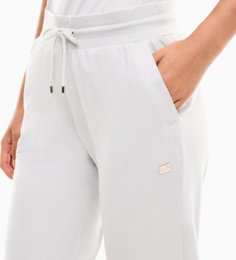 EA7 Core Lady joggingbukser i hvid