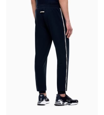 EA7 Pantalón Interlock marino
