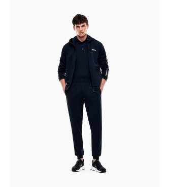 EA7 Pantalón Interlock marino