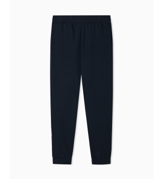 EA7 Pantalón Interlock marino