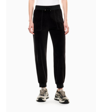 EA7 Pantaln Athletic Velour negro