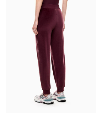 EA7 Bukser Athletic Velour bordeaux