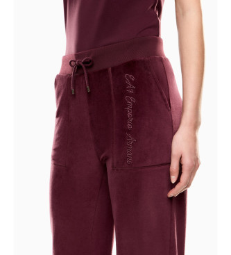 EA7 Bukser Athletic Velour bordeaux