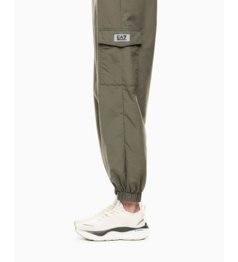 EA7 Pantaloni cargo verdi Contemporary Sport