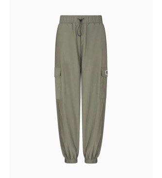 EA7 Pantaloni cargo verdi Contemporary Sport