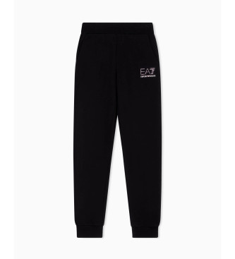 EA7 Fancy Strass Hose schwarz