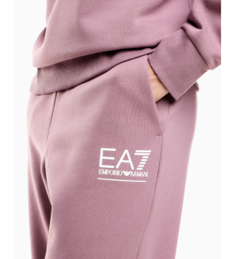 EA7 Visibility tracksuit bottoms in pink blend
